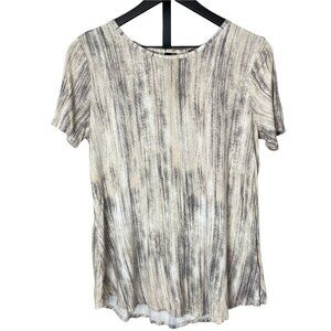 Lisa‎ Rinna Knit Top w/ Back Detail Taupe XS